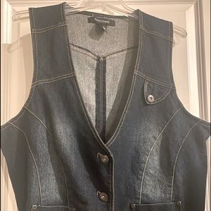 Plus size Ashley Stuart Denim Vest